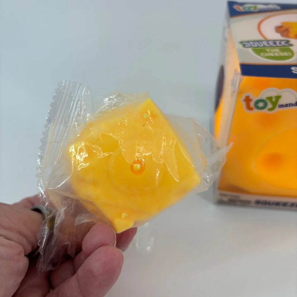 Toymendous Squeeze Cheese Kids Unisex OS Yellow Squishy Fidget Toy Set